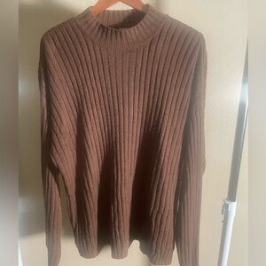 Men Outback Rider Casual Sweater Large Brown